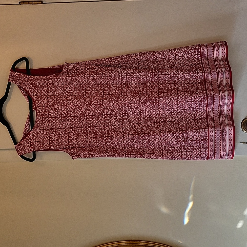 Red and white dress very soft